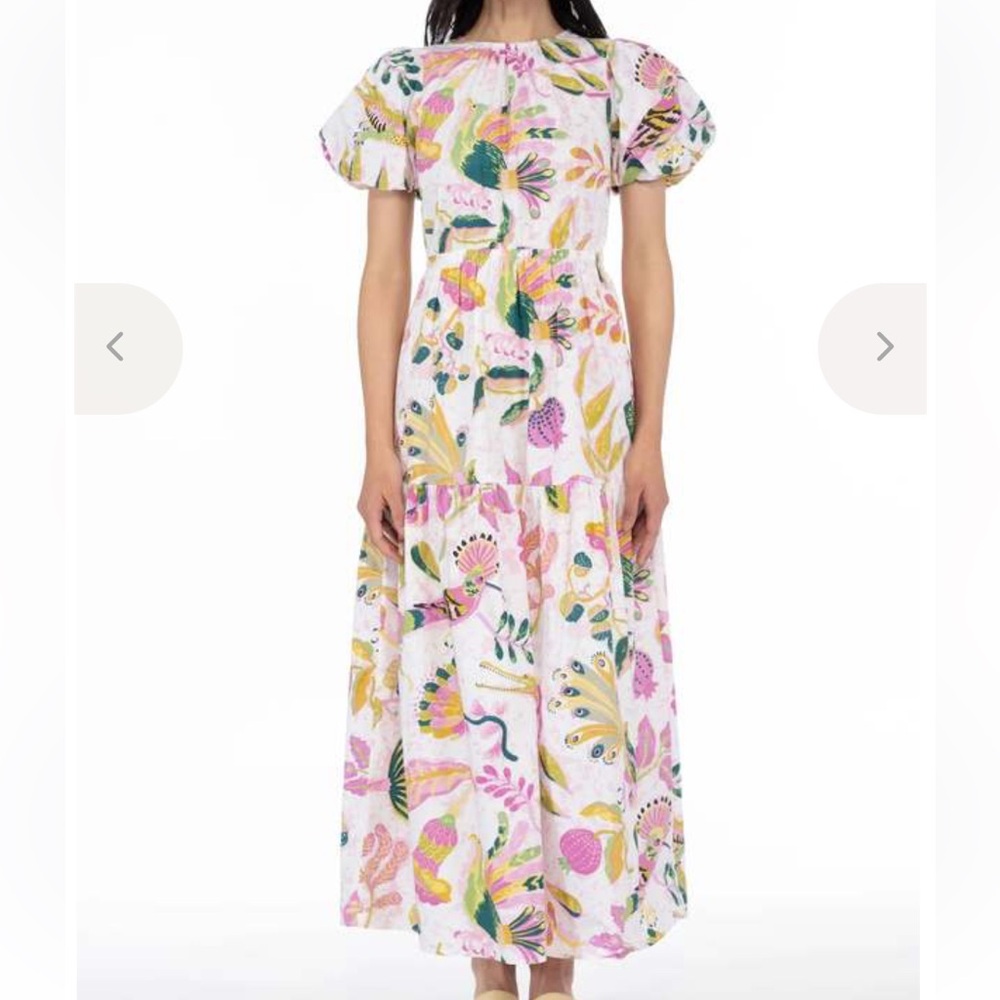 Banjanan Valeria Dress in Muse Spring Print- NWOT size xs